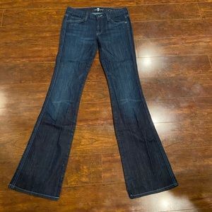 Seven for all mankind dark wash bootcut jeans. Size 27